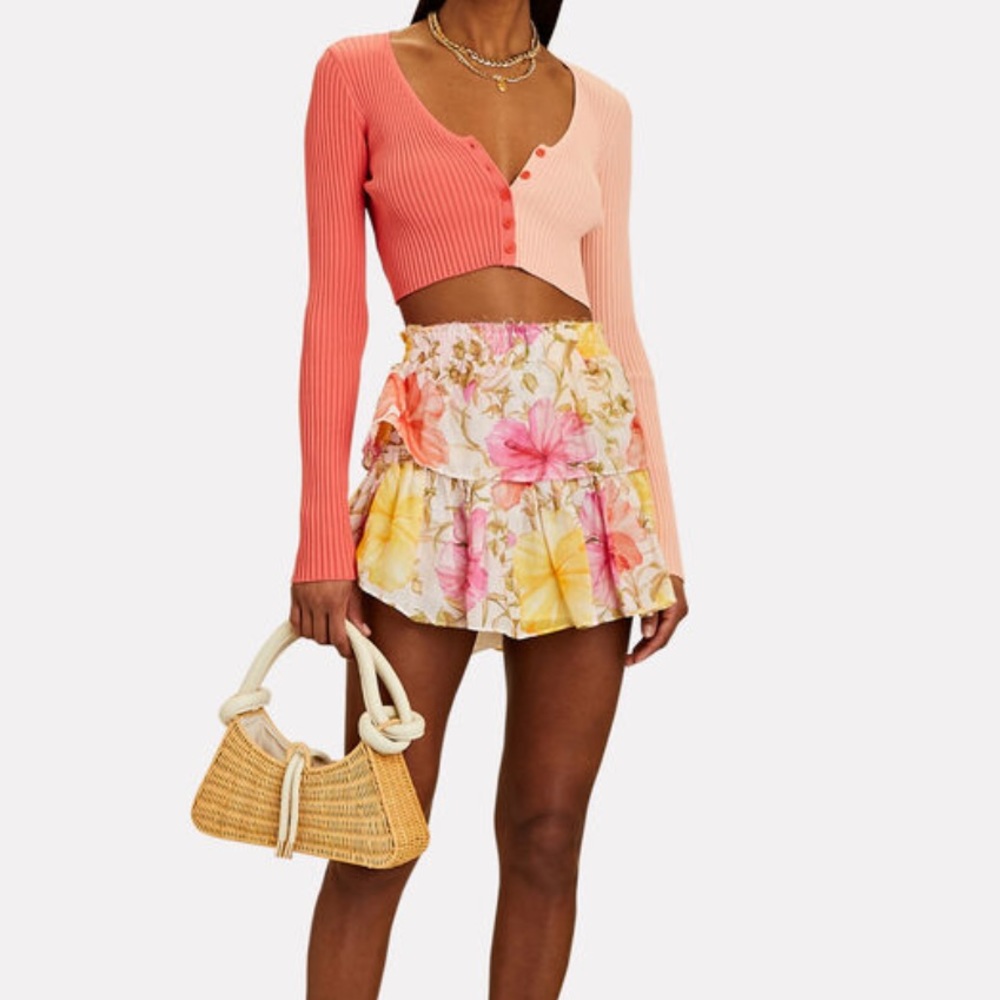 Love Shack Fancy Ruffle Mini Skirt